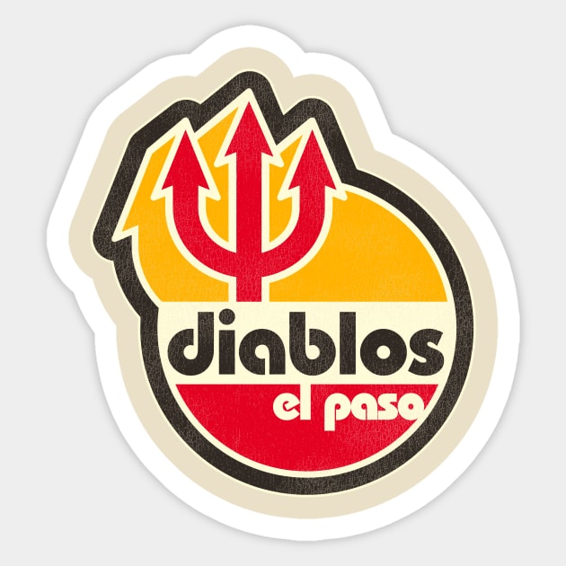 Defunct El Paso Diablos Baseball Team Sticker by Defunctland